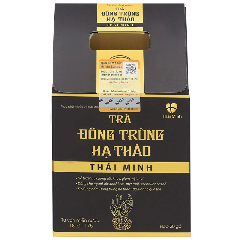 Trà đông trùng hạ thảo Thái Minh hộp 20 gói x 1.5g - 1
